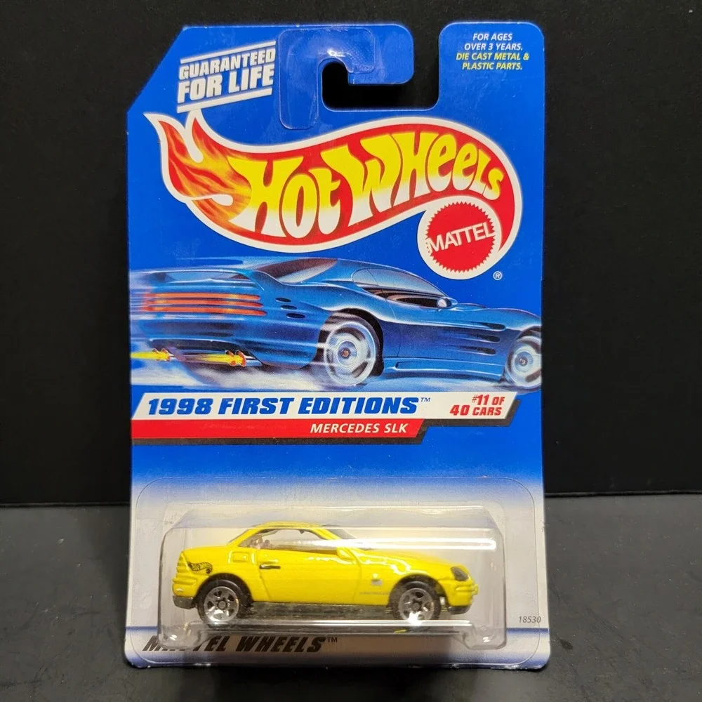 1998 Hot Wheels First Edition Mercedes SLK 11/40 (5 Hole Hub Wheels)